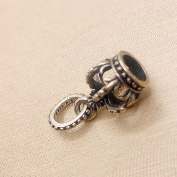 EUC Pandora 791376 Sterling Silver Nobel Splendor Crown Dangle Bead - Picture 8 of 9
